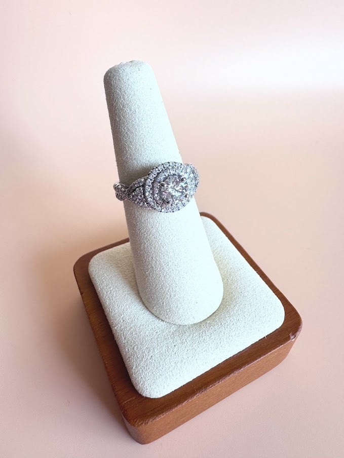 4k White Gold 1.68ctw Gabriel & Co. Diamond Ring