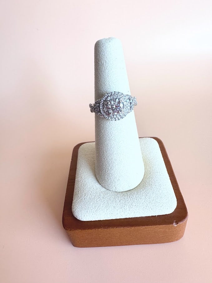 4k White Gold 1.68ctw Gabriel & Co. Diamond Ring