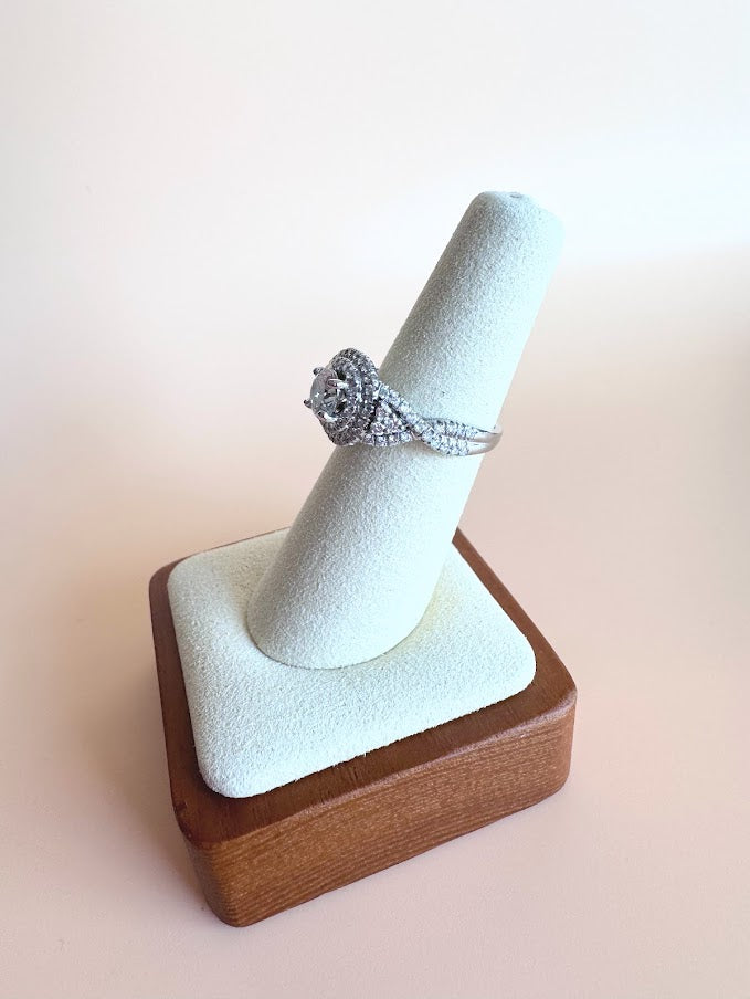 4k White Gold 1.68ctw Gabriel & Co. Diamond Ring